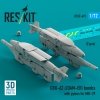 RESKIT RS72-0491 GBU-62 (JDAM-ER) bombs with pylons for MiG-29 Fulcrum (2 pcs) (3D Printed) (1/72)